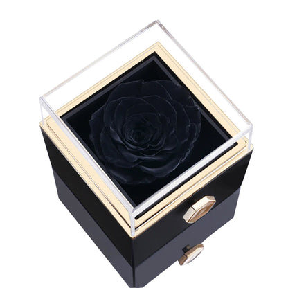 Eternal Rose Box & Engraved Necklace