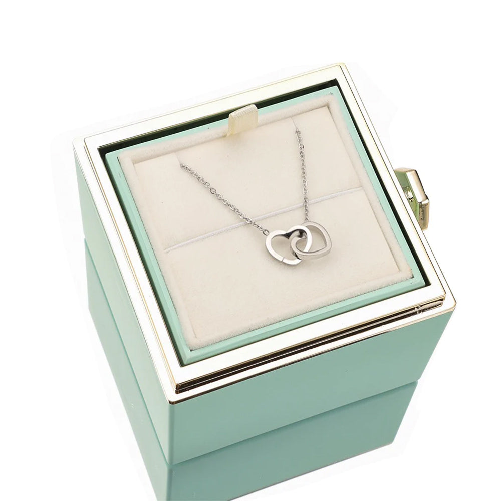 Eternal Rose Box & Engraved Necklace